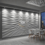 3D marble wall panel