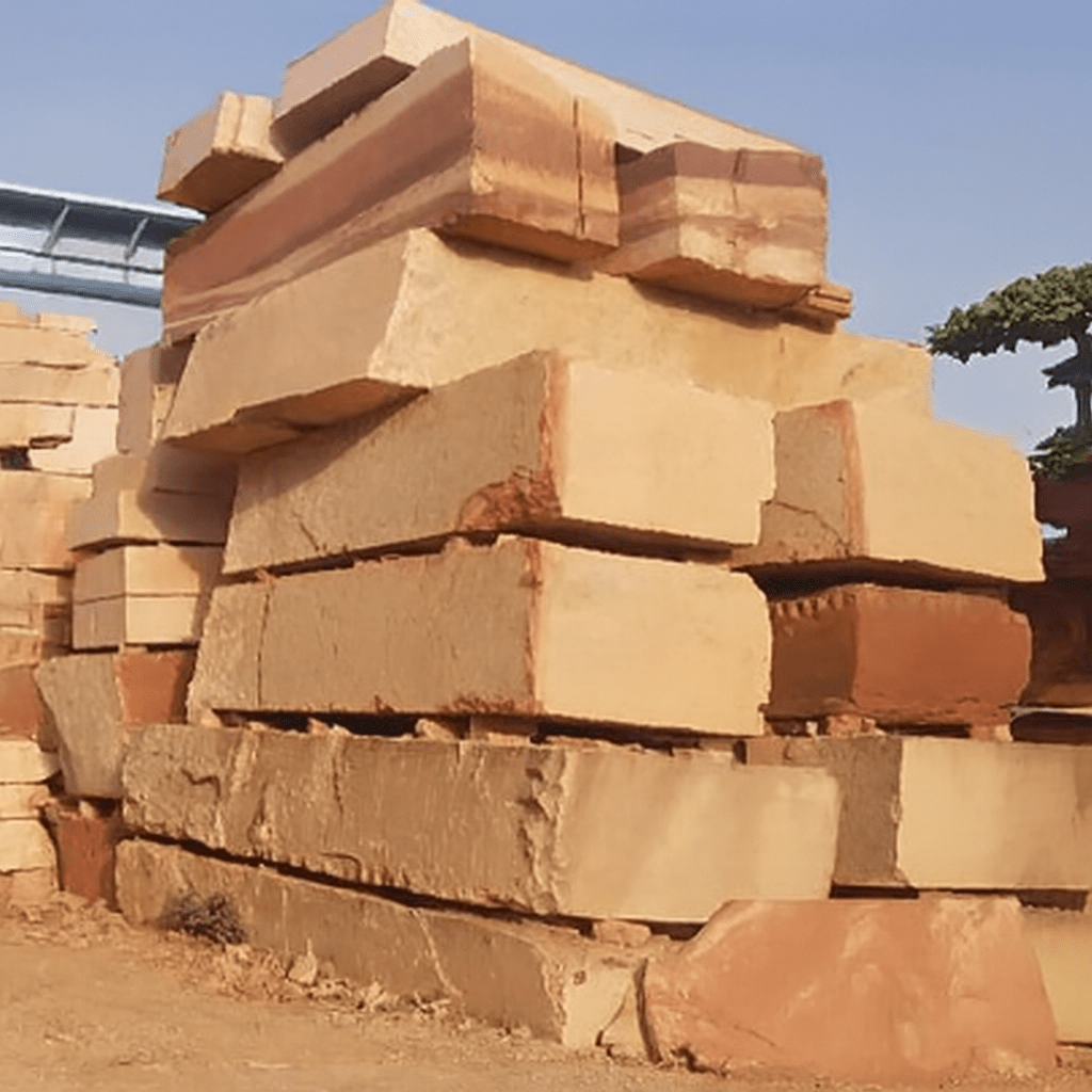 Pink Sandstone Block