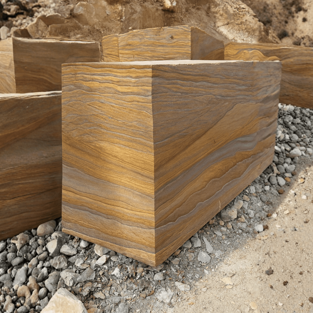 Rainbow Sandstone Block