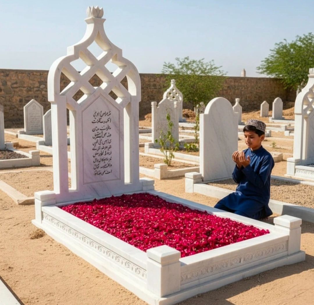 Marble Dargah and Mazar | Handcrafted marble mazar design featuring Islamic architectural detailing