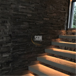 Natural Black Stone Wall Panel