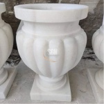 White Marble Garden Flower Pots | Marble Vase