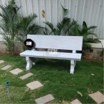 Marble Stone Garden Bench