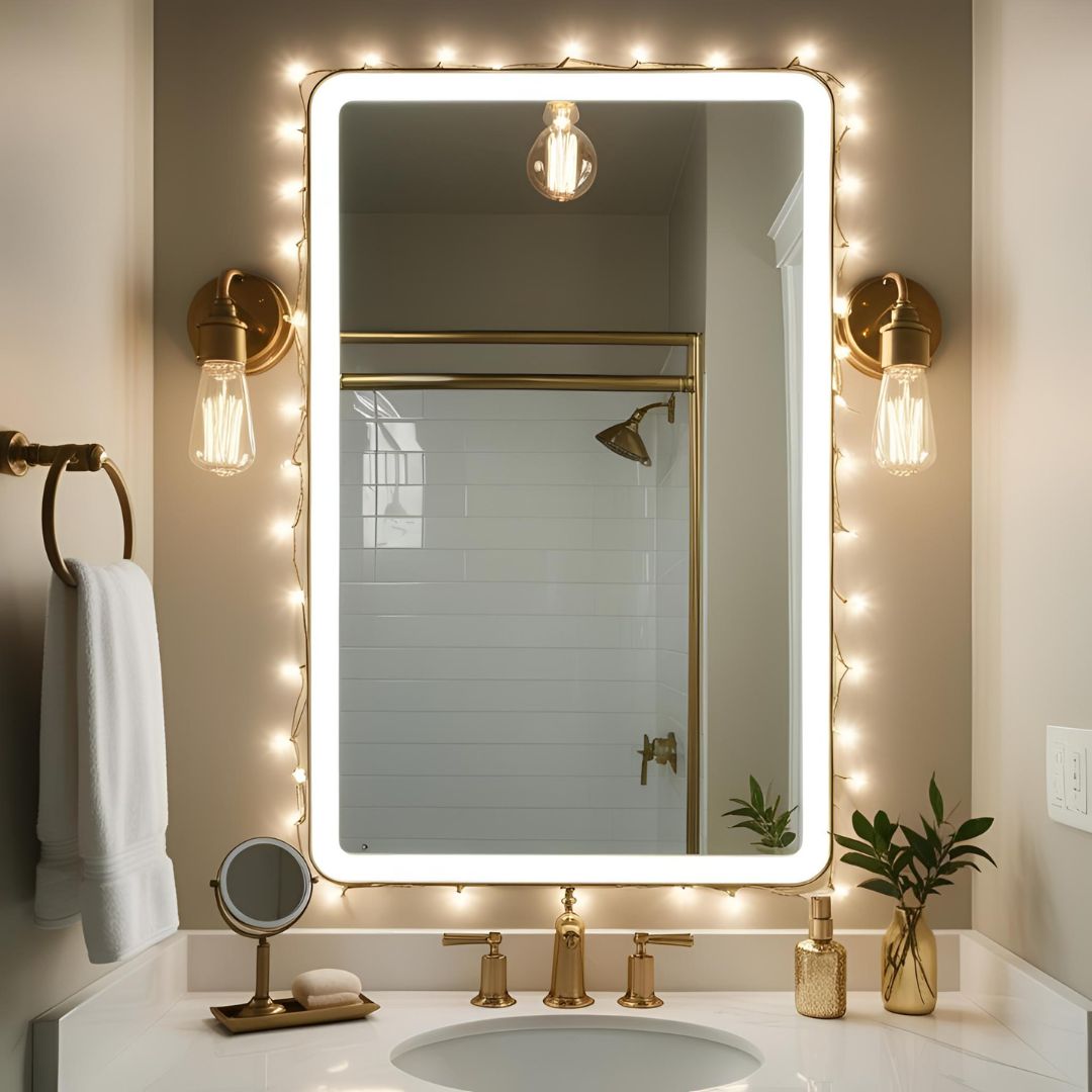 bathroom mirror wrapped B