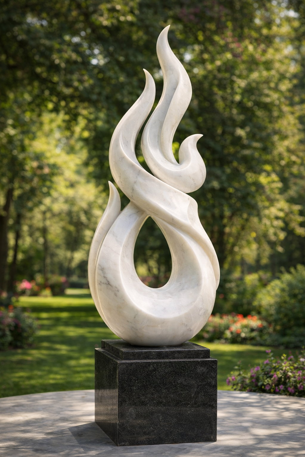 Marble Sculpture Fire Design