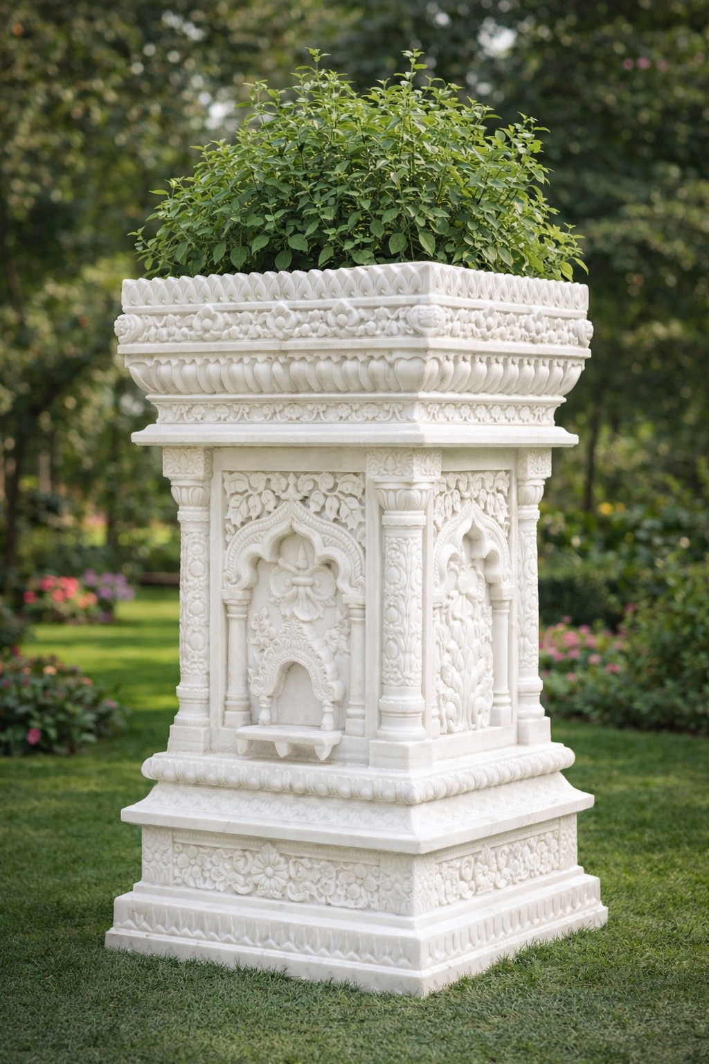 Marble Handicraft Tulsi Tree